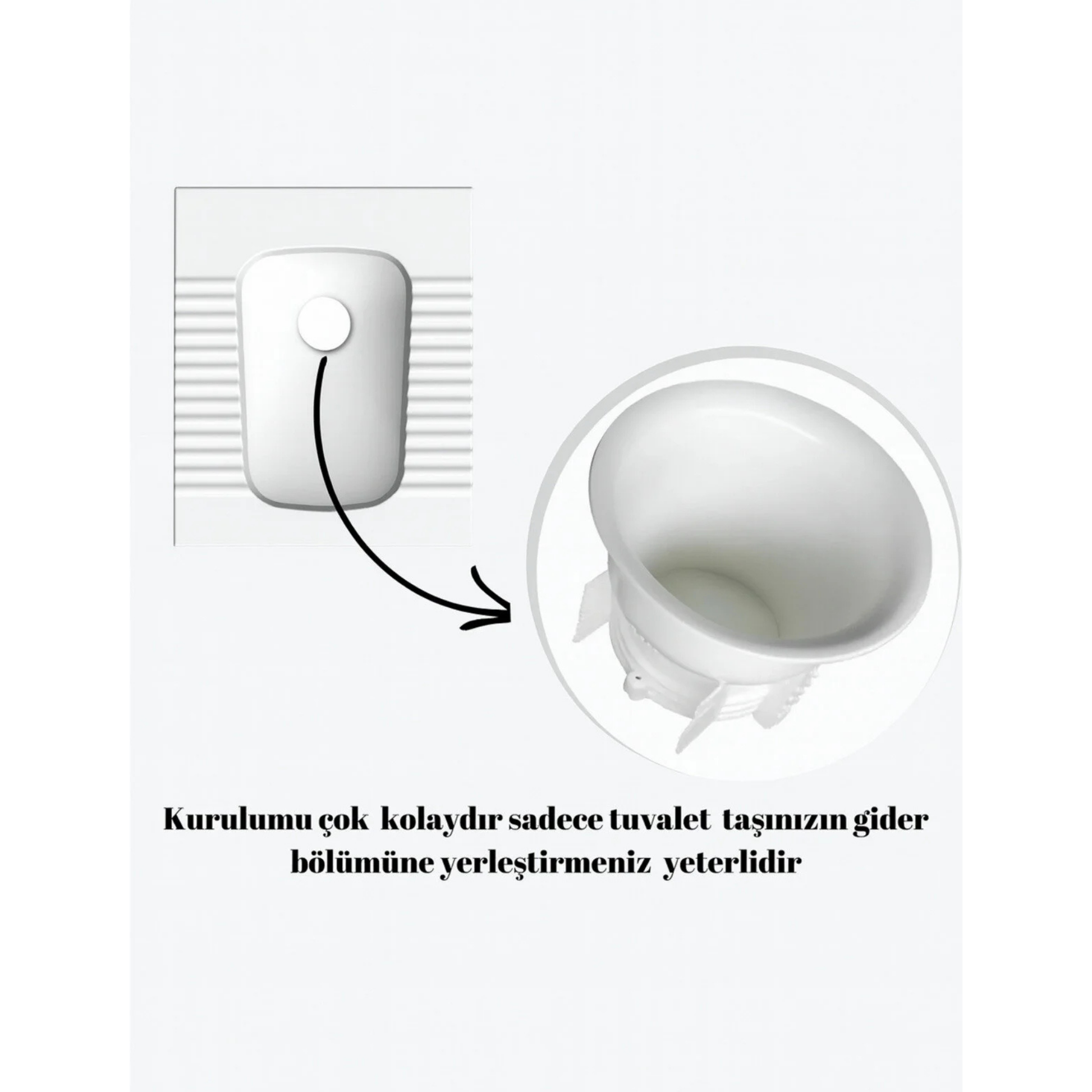 Wc Matik Tuvalet Delik Kapağı Koku Önleyici Gider Kapak