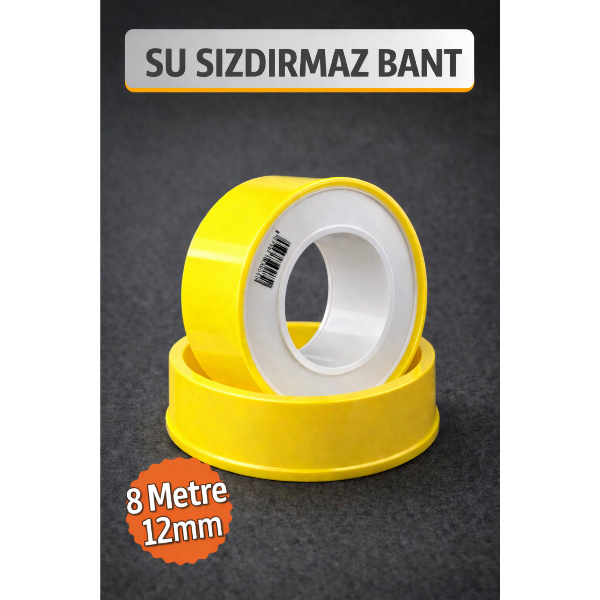 Teflon Bant, Su Tamir Bandı (12mm X 8mt)