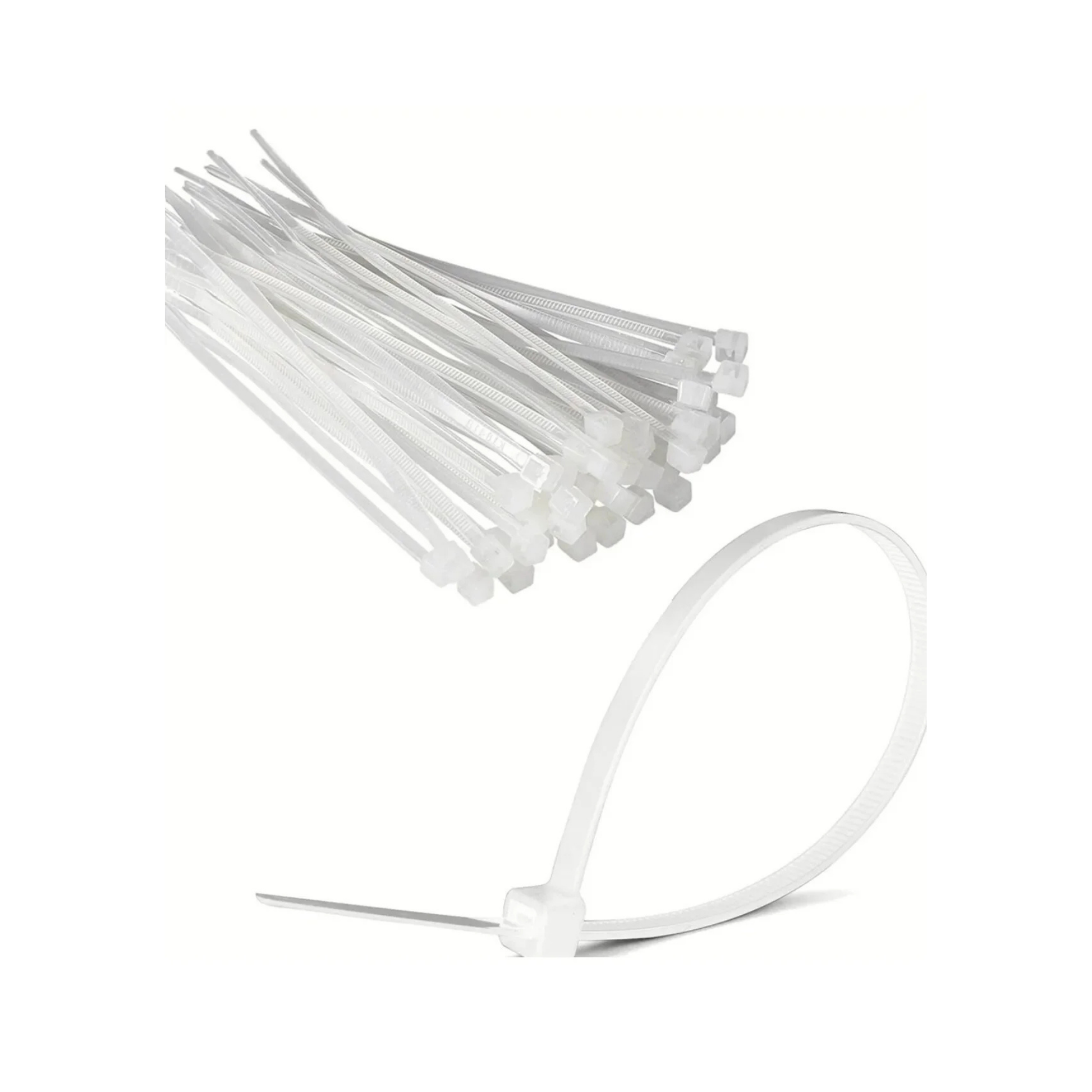 Cırt Kelepçe Kablo Bağı, Plastik Kelepçe 2.5 x 100 mm, 100 Adet