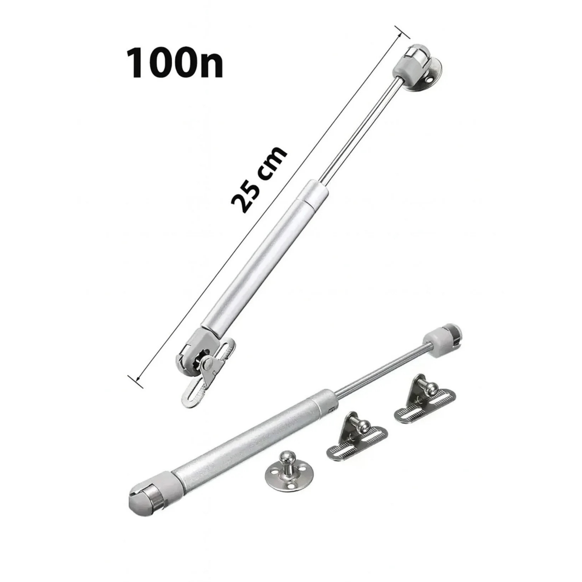 4 Adet Gazlı Piston, Dolap Kapak Amortisörü Pistonu Kapağı Hidroliği 100N / 25-27 cm