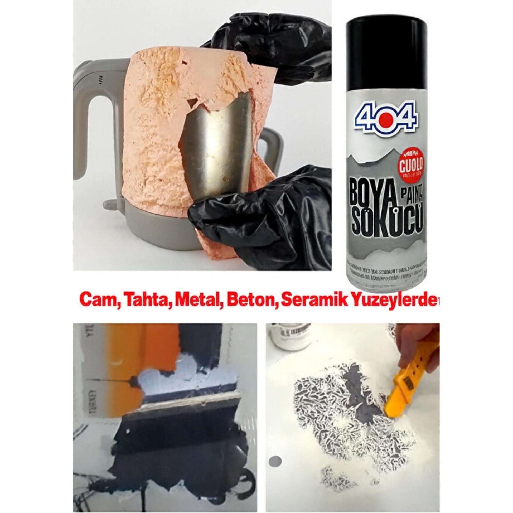 404 Boya Sökücü Çıkartıcı Sprey, Çok Amaçlı Ekstra Güçlü 400 ml