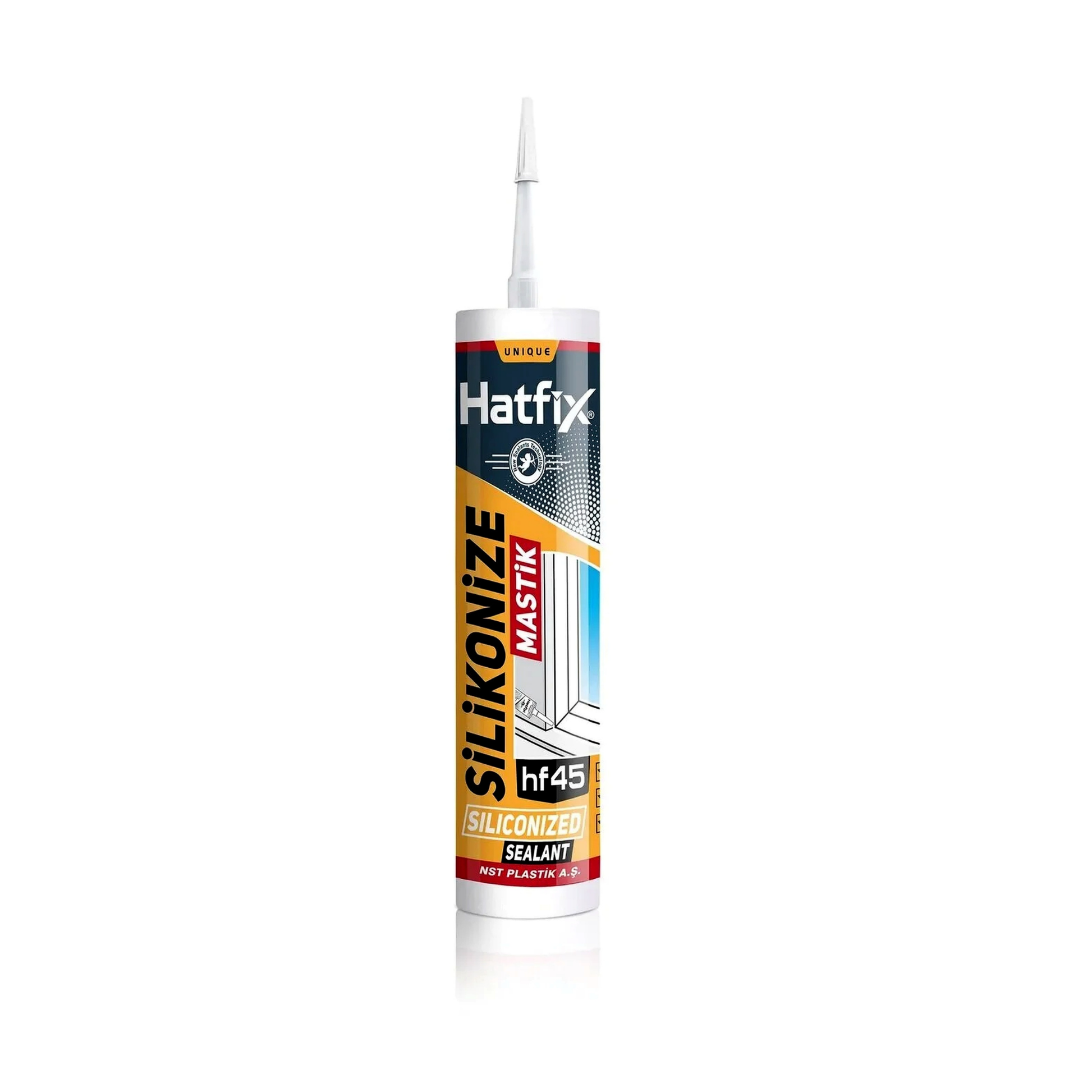 Hatfix Silikonize Mastik, Dolgu Mastiği Beyaz 450 ml